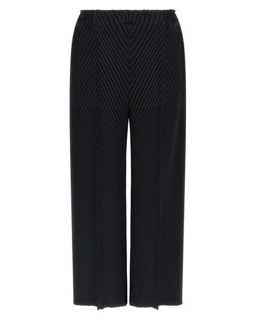 Issey Miyake Blue 'soft Fold Pleats' Pants
