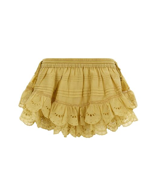 Isabel Marant Yellow 'puria' Shorts
