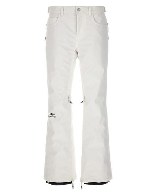 Balenciaga White 5-pocket Ski 3b Sports Icon Pants