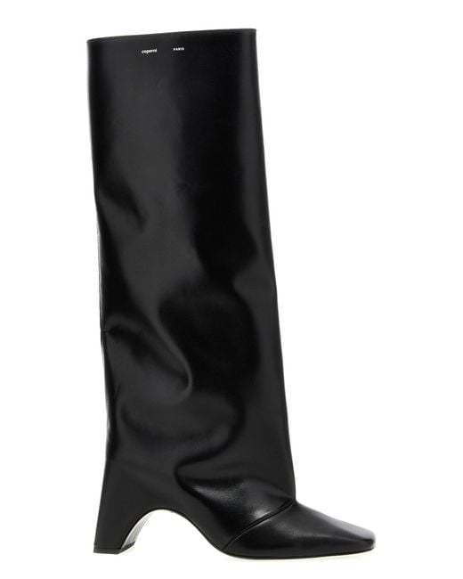 Coperni Black Bridge Leather Boot