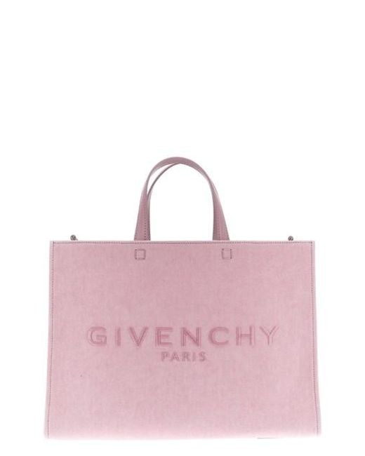 Givenchy Purple Medium 'g-tote' Shopping Bag
