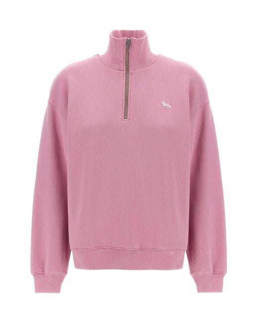 Maison Kitsuné Pink Sweatshirt "Baby Fox"