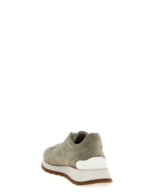 Sneaker Shiny Tab di Brunello Cucinelli in Multicolor