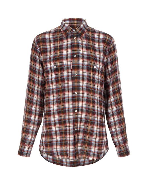 DSquared² Purple 'canadian Vintage' Shirt for men
