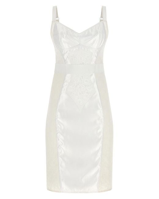Dolce & Gabbana White Dolce & Gabbana Corsetry Dress