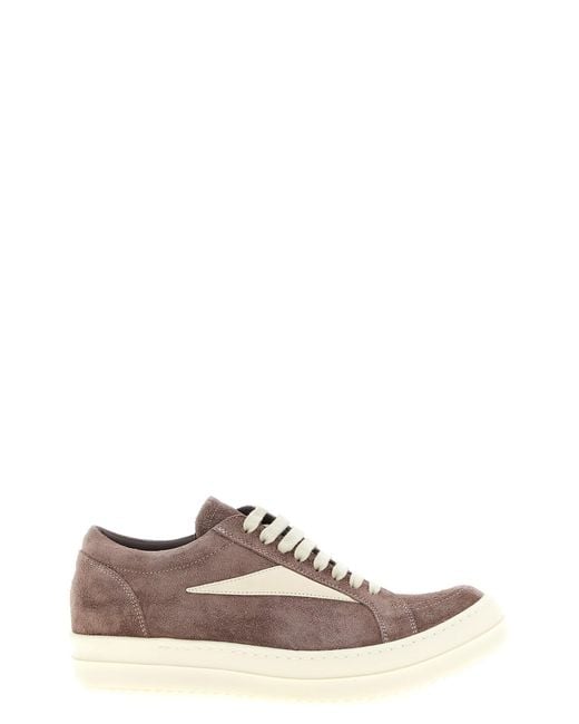 Rick Owens Brown 'vintage Sneaks' Sneakers for men