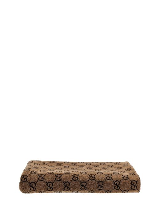 Gucci Brown 'Patrick' Beach Towel