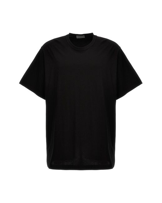 Yohji Yamamoto Black Crew-neck T-shirt for men