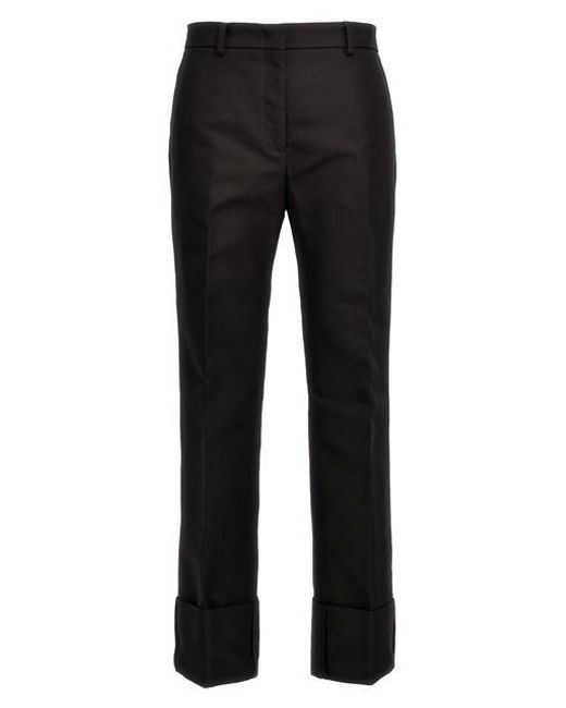 N°21 Black Maxi Turn-up Trousers