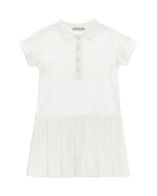 Moncler White Polo Dress
