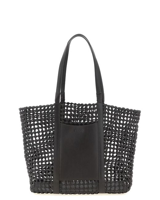 Staud Black 'getaway' Shopping Bag
