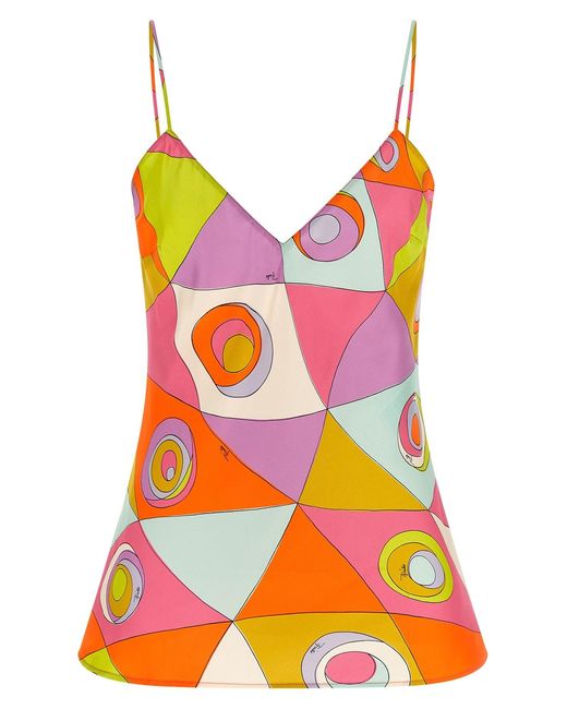 Emilio Pucci Pink Silk Top