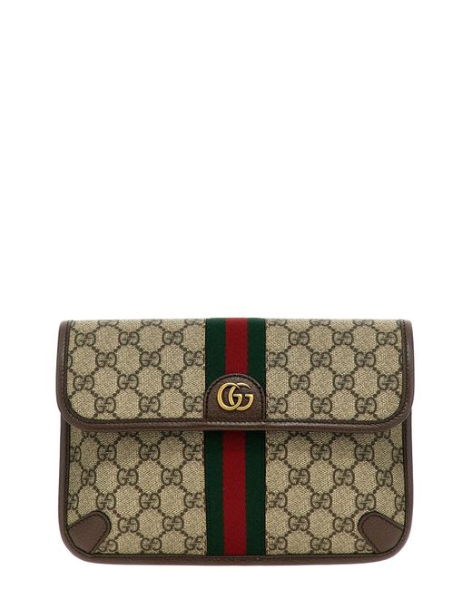 Gucci Gray 'ophidia' Small Fanny Pack for men