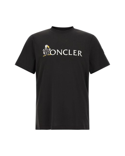 Moncler Black Mascot Logo T-shirt for men