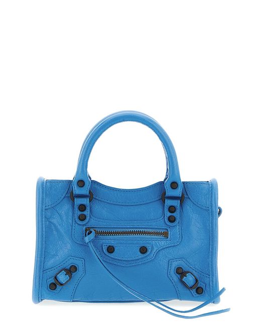 Balenciaga Blue 'le City Nano' Handbag
