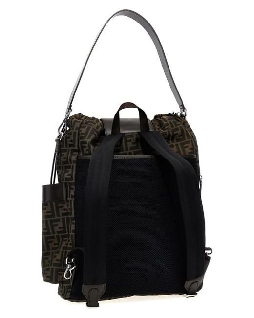 Zaino Strike Large' di Fendi in Black da Uomo