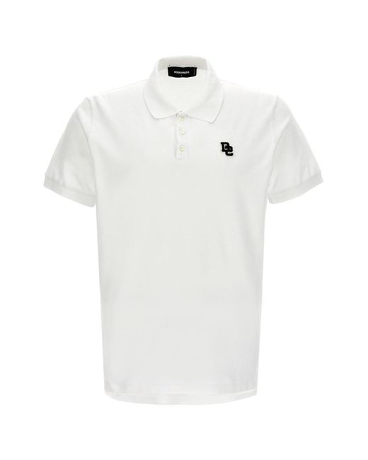 DSquared² White 'tennis Fit' Polo Shirt for men