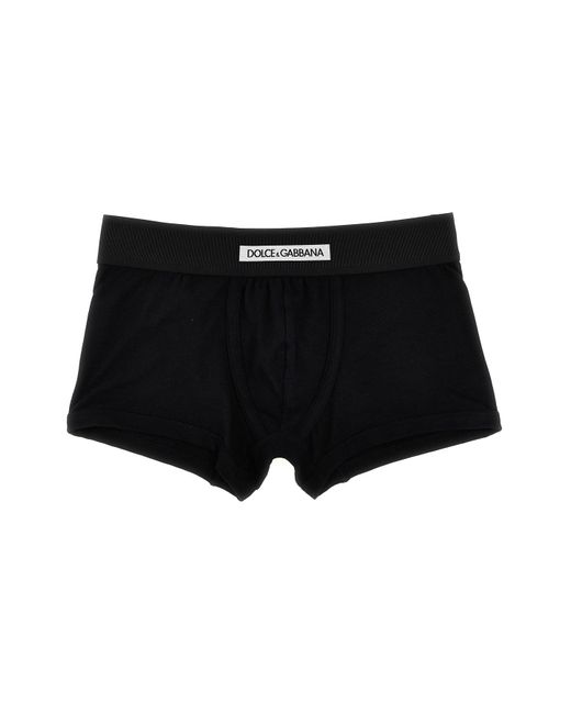 Dolce & Gabbana Black Logo Boxer Shorts for men