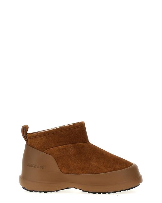 Moon Boot Brown 'luna Low' Ankle Boots