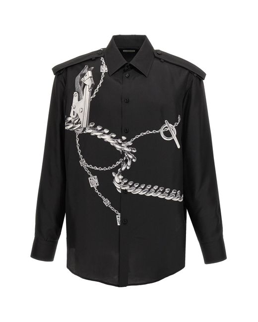 Burberry Black 'knight' Shirt for men