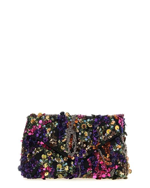 Dries Van Noten Multicolor 'embellished Envelope' Clutch
