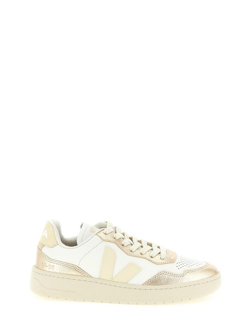Veja White 'v-90' Sneakers