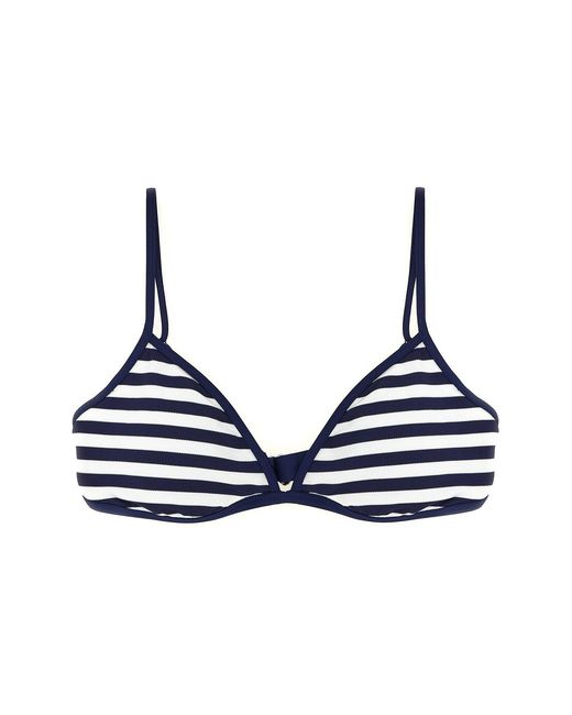 Polo Ralph Lauren Blue Striped Bikini Top