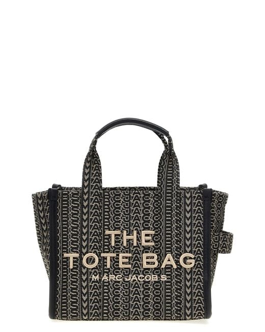 Marc Jacobs Black Handtasche "The Monogram Jacquard Small Tote"