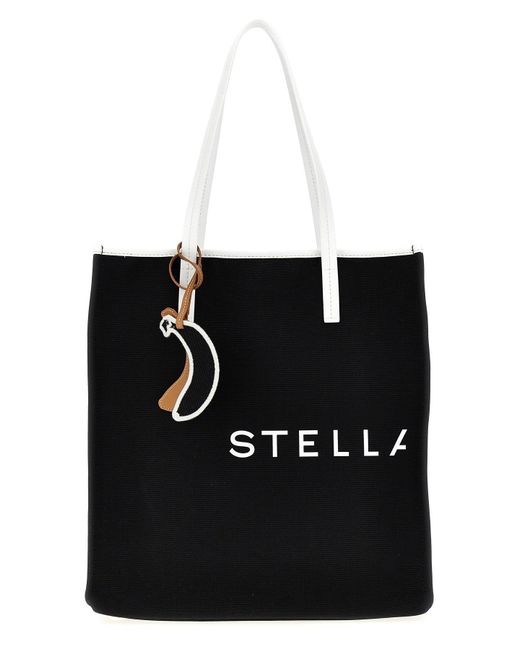 Stella McCartney Black 'smc Bananatex®' Large Shopping Bag
