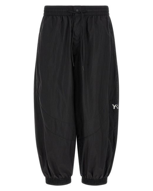 Y-3 Black Rough-edged Joggers for men