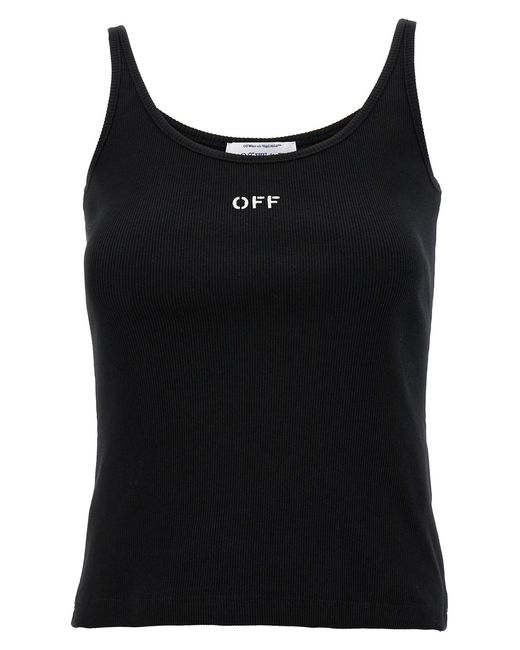 Off-White c/o Virgil Abloh Black 'off Stamp' Top