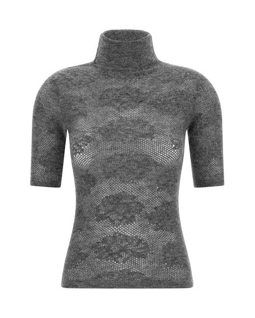 Brunello Cucinelli Gray Turtle-neck Sweater