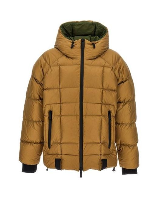 DSquared² 'puff Caban' Down Jacket in Brown for Men | Lyst