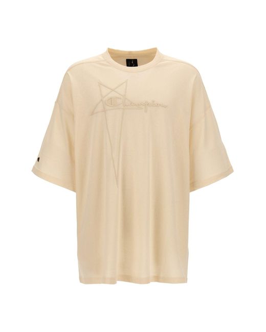 Rick Owens Natural X Champion 'tommy T' T-shirt for men