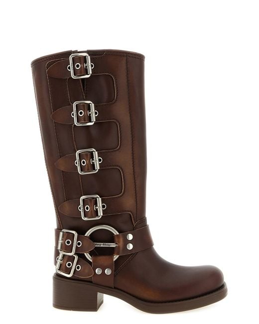 Miu Miu Brown 'sienna' Boots