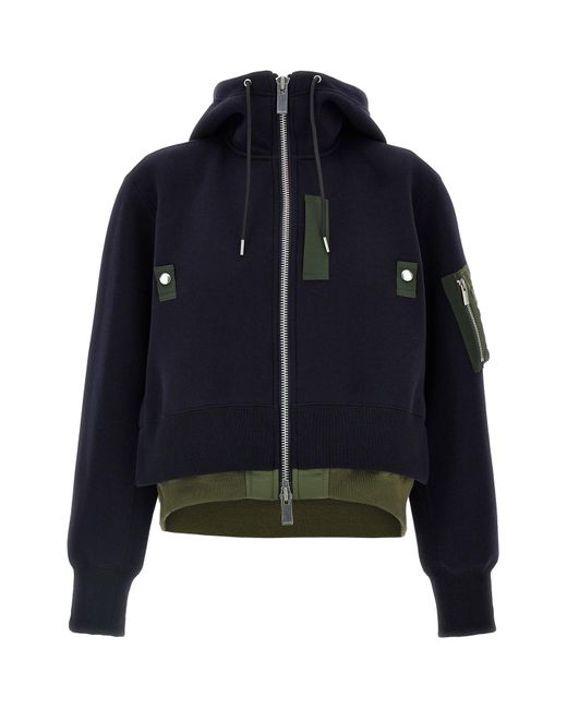 Sacai Blue 'Sponge' Hoodie