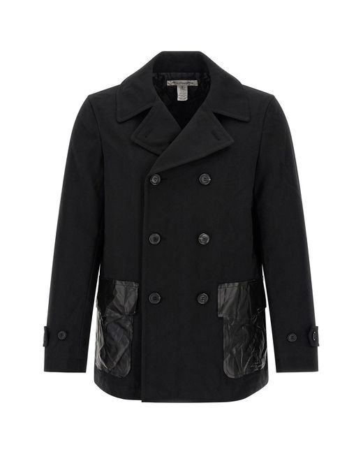 Comme des Garçons Black Double-breasted Caban for men