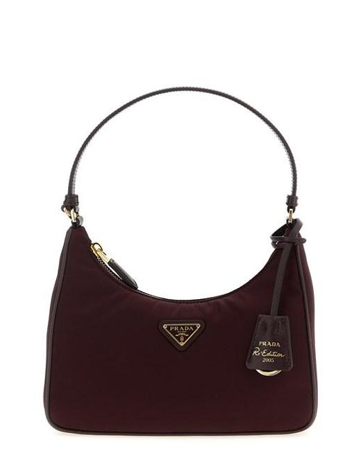 Borsa A Spalla Re-Edition 2005' di Prada in Purple
