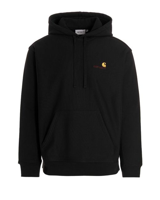 Carhartt Black 'american Script' Hoodie for men
