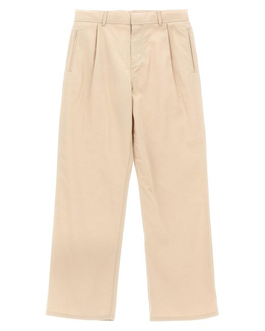 Burberry Natural Logo Embroidery Pants for men