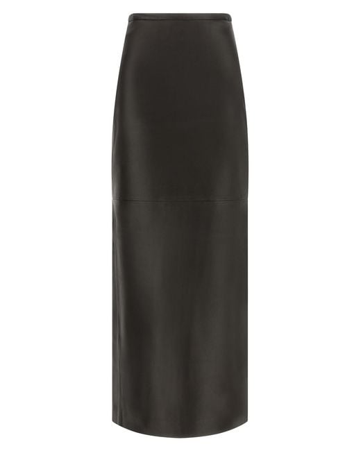 Co. Black Leather Skirt