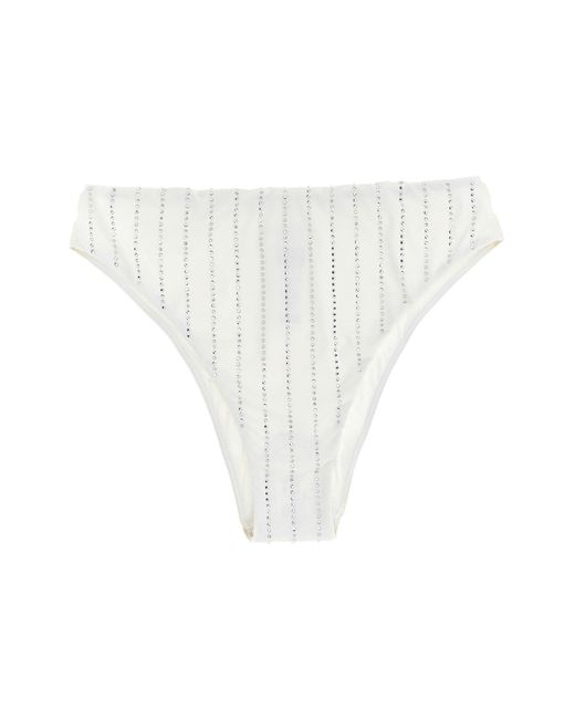 Mc2 Saint Barth White 'sibilla' Bikini Bottoms