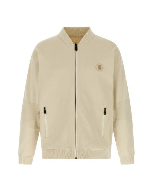 Boss Natural 'future' Reversible Bomber Jacket for men
