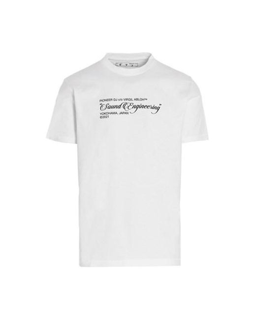 Off-White c/o Virgil Abloh Cotton Pioneer Dj C/o Tm 'console' T-shirt in  White for Men - Lyst