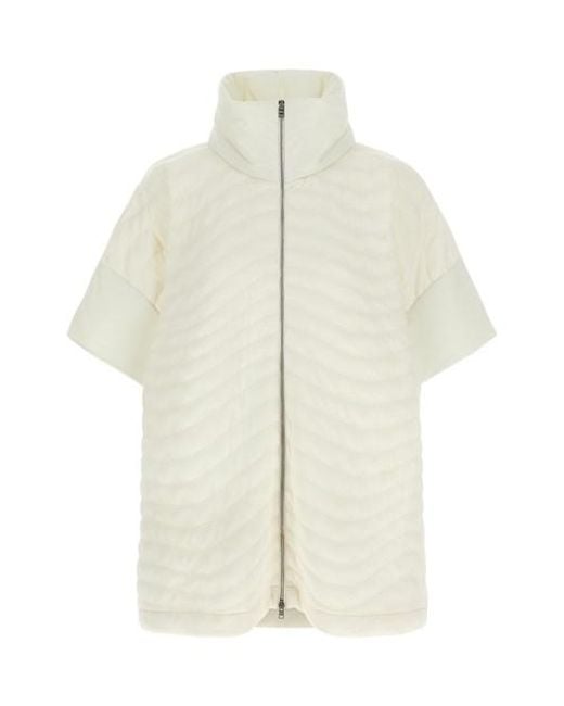 Herno White 'resort' Poncho
