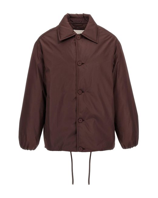 Jil Sander Brown 'down Blouson 08' Jacket for men