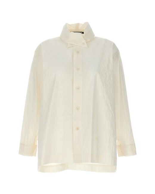 Issey Miyake White 'shaped Membrane' Shirt