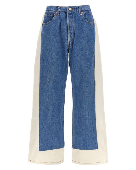 B Sides Blue 'reworked Slouch' Jeans
