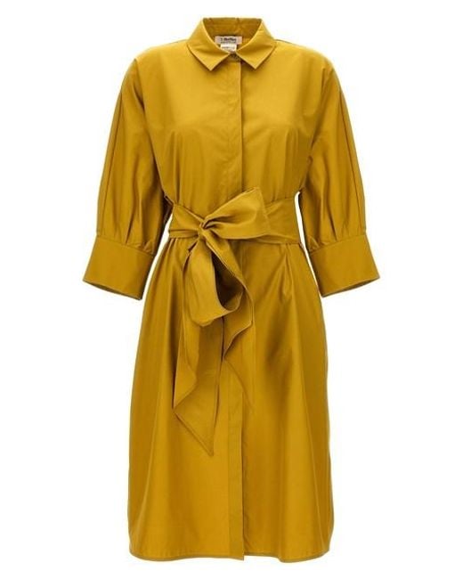 Max Mara Yellow 'tabata' Dress
