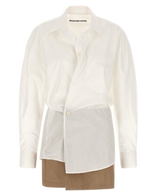 Alexander Wang White 'pre-styled Wrap Dress' Dress